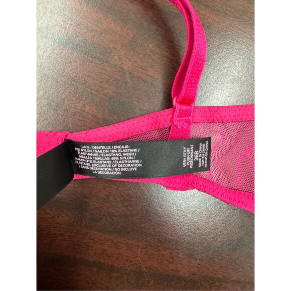 FINAL OFFER WILL DONATE SOON Vs Push Up Lace Bra Size 36B - Picture 6 of 6